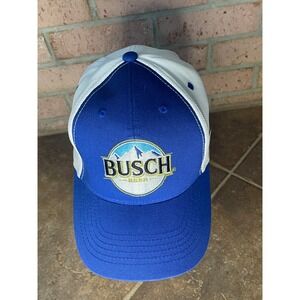 Busch Beer Stewart-Haas Racing NASCAR Hat Blue White Number 4 Adjustable Cap